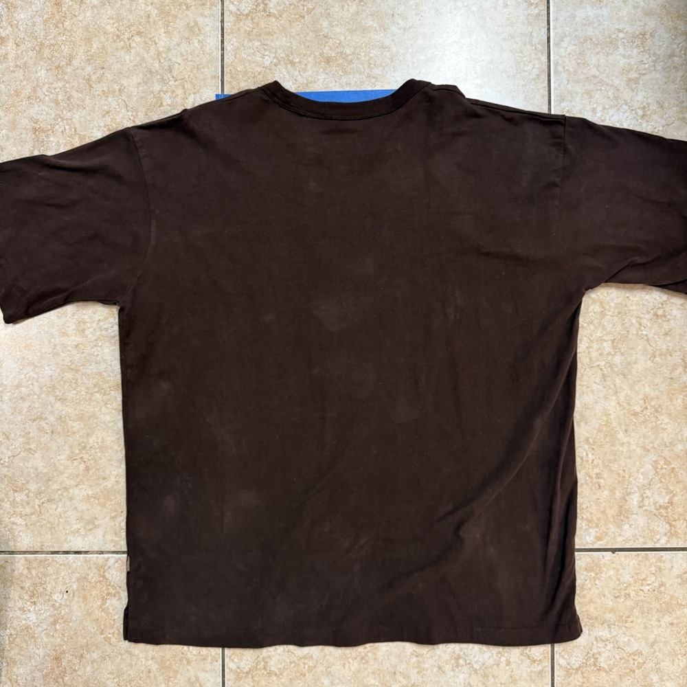 Brown Standard‎ Cloth T Shirt Mens Large Short Sleeve Basic Casual Tee